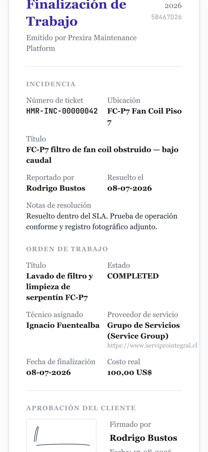 Certificado con doble firma