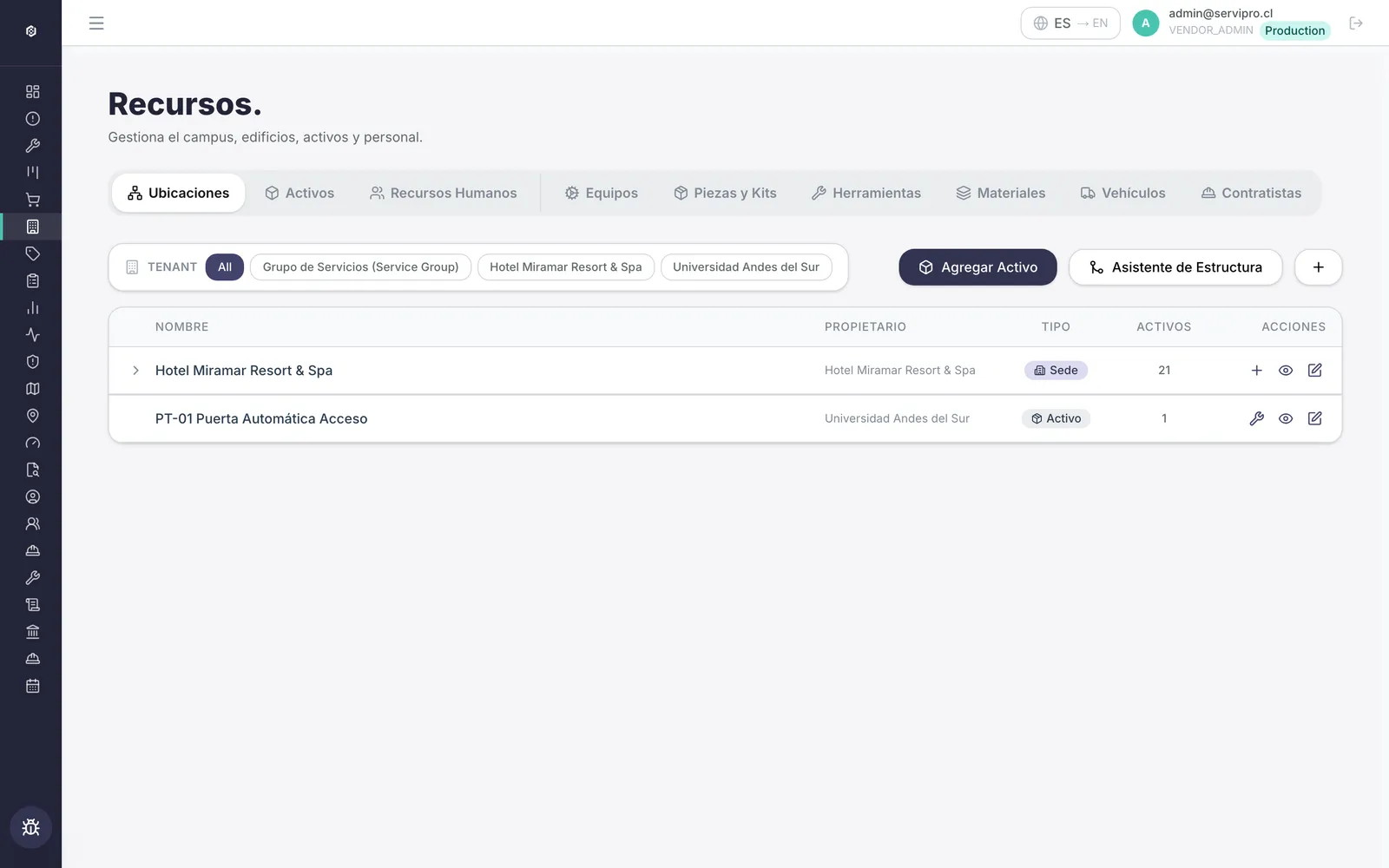 Catálogo multi-tenant por cliente